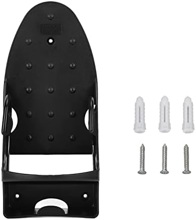Electric Iron Holder,Heat ant 2 in 1 Wall Mounted Iron Board Rack,Iron and Ironing Board Storage Organizer Shelf,for Household Bathroom Laundry Room (Black) by Obetuens