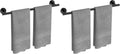 2-Pack Matte Black Towel Bar, 24-Inch Towel Racks for Bathroom by USHOWER