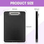 8 Pack Clipboard with Storage, High Capacity Storage Clipboard 8.5 x 11 with Pen Holder, Letter / A4 Size, Inner Plastic Folder Attached for Teacher Office Home, Size 13.4 x 9.4 x 0.9 in - Image 2