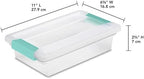 Sterilite Clip Box, Stackable Clear Plastic Bins- Small, 30-Pack - Image 3