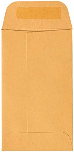 JAM PAPER #3 Coin Business Commercial Envelopes with Peel and Seal Closure - 2 1/2 x 4 1/4 - Brown Kraft Manila - Bulk 250/Box - Image 4