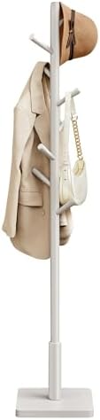 VASAGLE Solid Wood Coat Rack, Free Standing, 8 Hooks, 3 Height Options by VASAGLEbySONGMICSHOME