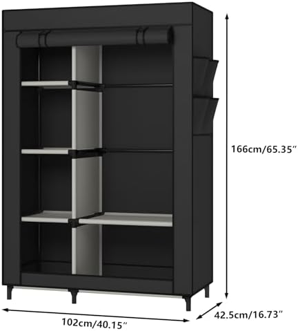 Calmootey Portable Closet Organizer, Space-Saving Storage System for Home - Image 3