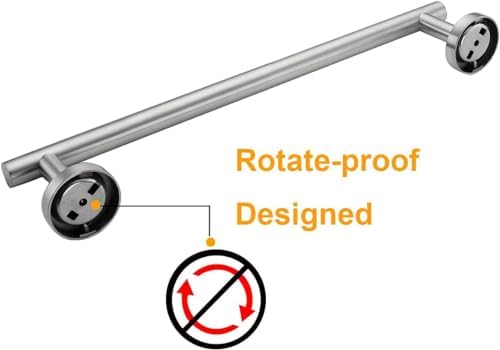 Nolimas 12 Inch Bath Hand Towel Bar SUS 304 Stainless Steel Towel Rod Rack Holder Round Wall Mounted Suit for Kitchen, Living Room&Toilet, Bathroom,Anti Rust Brushed Nickel-2 Pack - Image 7