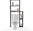 Furinno Turn-N-Tube Over The Toilet Storage, 5 Shelves Bathroom Organizer Space Saver Rack, Espresso/Black - Image 6