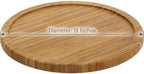 YBM Home Bamboo Wooden Non-Skid Spinner for Kitchen, Pantry, Fridge, Cupboards, or Counter Organizing, Fully Rotating Organizer - Image 2