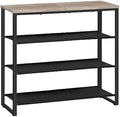 HOOBRO Shoe Rack, 4 Tier Shoe Storage Organizer with 3 Oxford Fabric Shelves and Top Panel, Holds 12-16 Pairs of Shoes for Entryway and Closet, Industrial, Greige BG47XJ01G1 by HOOBRO