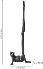Black Cast Iron Paper Towel Holder Countertop, Frog Leg Toilet Paper Holder Stand, Stable & Durable, Cute Funny Animal Rustic Decor Paper Roll Holder for Bathroom & Kitchen - Image 3