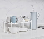 Shantton Cabinet Shelf Organizer, Pantry Shelf Rack, White 16.1x10.6x7.3 - Image 2