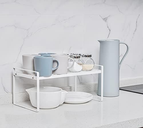 Shantton Cabinet Shelf Organizer, Pantry Shelf Rack, White 16.1x10.6x7.3 - Image 2