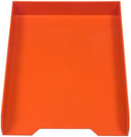 JAM PAPER Stackable Paper Trays - Orange - Desktop Document, Letter, & File Organizer Tray - 2/Pack - Image 2
