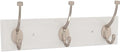 Franklin Brass Pilltop (1-Pack) 15" Coat Rack Wall Mount Pure White Metal Hat Rack with 3 Hooks Hanging Hook Rail for Clothes, Towels, Purses, Bags, Kitchen, Entry, Closet Organization B46715K-PMN-C by FranklinBrass