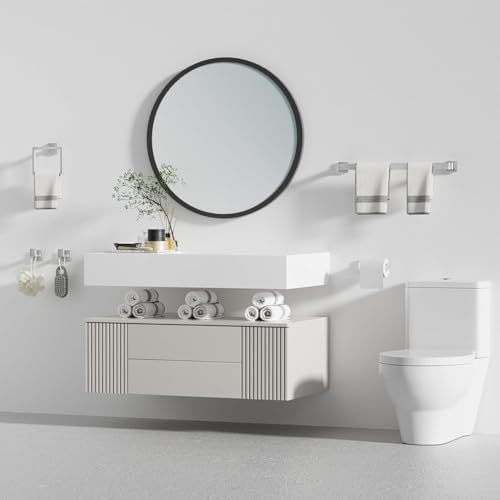 15-Piece Brushed Nickel Bathroom Accessories Set 23.6 Inch Towel Bar Set. - Image 7