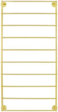 Wall Mounted Scarf Rack 23.6"×47.2", Wall Wrapping Paper Ribbon Organizer, Tie Scarf Rack Belt Towel Holder Metal Shelving Rack for Flower Shop Retail Store (Gold) by Bulelula
