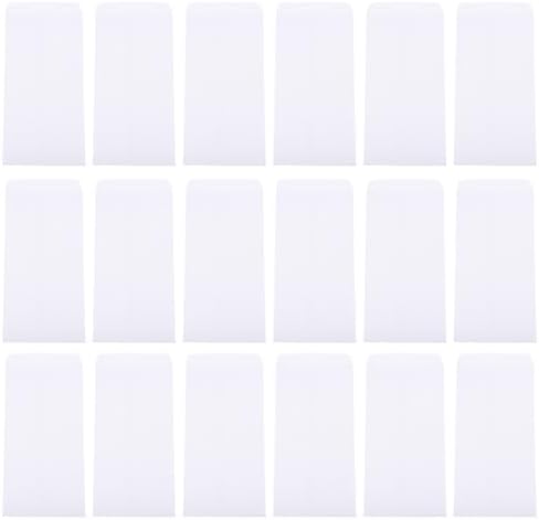100pcs Blank White Paper Cash Envelopes Xmas for Receipts by VILLFUL