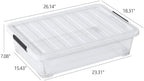 Under Bed Storage Bins With Wheels, 40 Quart, 3 Pack - Image 2