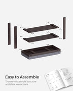 SONGMICS Bamboo Shoe Bench, 3-Tier Shoe Rack, 11.9 x 20.5 x 19.2 Inches - Image 6