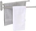 KES 19.5-Inch Bathroom Towel Rack, Swivel Towel Rack 2-Arm, Swing Out Double Towel Bar Wall Mounted, SUS304 Stainless Steel Brushed Finish, A2103S2L50-2 by KES