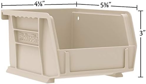 Akro-Mils 30210 AkroBins Plastic Storage Bins, 5"x4"x3", Green, 24-Pack - Image 2