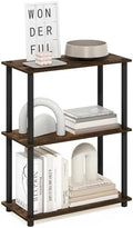 Furinno Turn-N-Tube Storage Shelves, 3-Tier Book Shelf, Corner Shelf, Toolless Open Shelves, for Organization and Storage, Living Room, Garage, Home Office, Amber Pine by Furinno-FitsYourSpaceFitsYourBudget