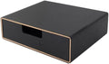 Uonlytech Black PU Leather Desk Drawer Document Organizer for Office Use by UONLYtech