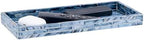 PEMAR Blue Mother of Pearl Tray Set of 2 – Handcrafted Decorative Vanity & Countertop Organizer for Bathroom, Entryway, Coffee Table – Elegant Home Decor Accent, 11.8" Lx5.1 Wx1 H - Image 3