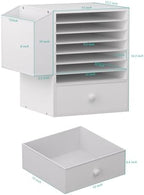 Unionly 12x12 Scrapbook Paper Organizer with drawer for Office,Classroom - Image 5