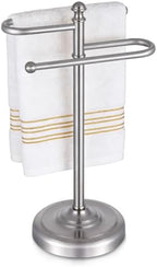 Hand Towel Holder Stand for Bathroom Countertop,S-Shape Bar,Brushed Nickel by HIOFLYME
