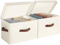 StorageWorks Fabric Storage Bins with Lids, Closet Storage Bins by StorageWorks