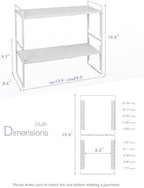 Nxconsu Kitchen Cabinet Shelf Organizers, Countertop Riser, 8.6" 2 Pack - Image 3