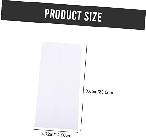 100pcs White Paper Cash Envelopes for Bills and Receipts Organizer - Image 2