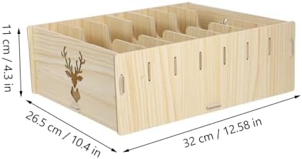 Wood File Organizer Shelf for Mail Receipts Invoices, Home Office - Image 2