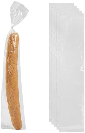 Restaurantware Clear Plastic Bread Bag, 28 x 6 In, 250 Pack by Restaurantware