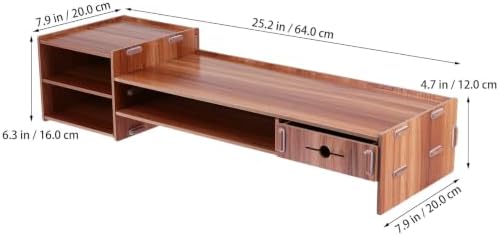 Desktop Monitor Stand Riser with Storage Board for Office - Image 2