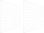 PATIKIL Wire Grid Panels Gridwall Panel 37" x 26" White 2Pcs by PATIKIL