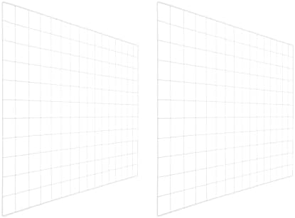 PATIKIL Wire Grid Panels Gridwall Panel 37" x 26" White 2Pcs by PATIKIL