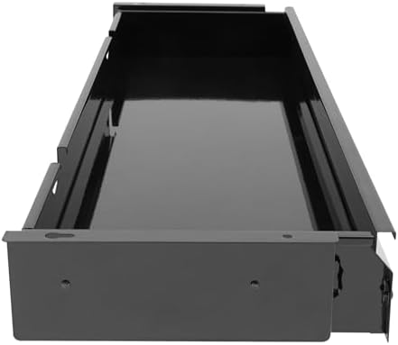 Xuthusman Under Desk Drawer, Under Desk Mounted Sliding Pull-Out Drawer Storage Organizer Space Saving Hidden Pull-Out Drawer for Office Home Desktop Accessories (Black) - Image 6