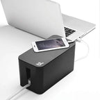 Bluelounge CableBox Mini Cable Management with Small Surge Protector, Black (CBM-BL) - Image 7