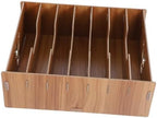 Wood Desktop File Organizer Shelf for Mail Receipts and Invoices by Lurrose