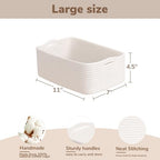 Goodpick 3-Pack Woven Storage Baskets for Gifts, 11 x 7 x 4.5 in - Image 3
