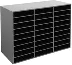 27-Slots Classroom Mailbox 0.24" PVC Literature Organizer by JLYNOWPT