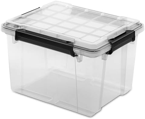 Sterilite Gasket Storage Box with Lids for Home & Office, 34 Quart, 4-Pack - Image 4