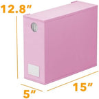 SpaceAid 8 Pack Bed Sheet Organizers and Storage, Foldable Organizer for Linen Closet, Set Folder Keeper with Window XL (Queen & King Size) Bedding Container (Pink, 8 Pack) - Image 7