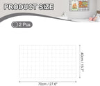 PATIKIL Wire Grid Panels Gridwall Panel 28" x 16" White 2Pcs - Image 2