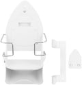 Ironing Board Hanger with Heat Resistant Hooks Wall Mounted White Set by Mikinona