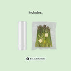FoodSaver Custom Fit Airtight Food Storage and Sous Vide Vacuum Sealer Bags, Perfect for Meal Prep and Sous Vide Cooking, 8in x 20ft (Pack of 12) - Image 6