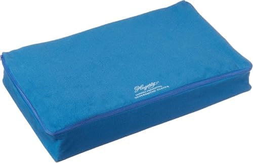 Hagerty Zippered Flatware Storage Drawer Liner –Tarnish Preventative Silverware Organizer, Large Container, Cutlery Holder, and Utensil Keeper Bag, Made in USA, Kosher Certified,Blue, 19" x 12" x 2.5" by Hagerty