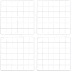 PATIKIL 12x12 Inch Wall Grid Panel, 4 Pcs Metal Wire Photo Wall Decorative Grid for Photo Display Hanging Picture Memo Home Decorations, White by PATIKIL