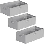 SpaceAid 3 Pack 10" High Under Bed Storage Containers, Large Underbed Storage Organizer Bins with Lids for Bedroom, Dorm, Clothes, Closet Organization, Bed Sheets and Blankets (Gray) - Image 7
