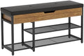 Mondeer 37.8'' Shoe Rack Bench with Upholstered Cushion by Mondeer